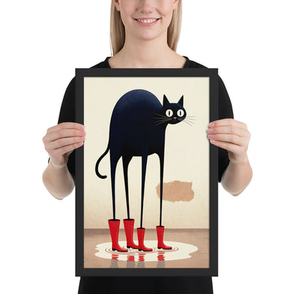 Boots & Whiskers – Surreal Cat with Shoes