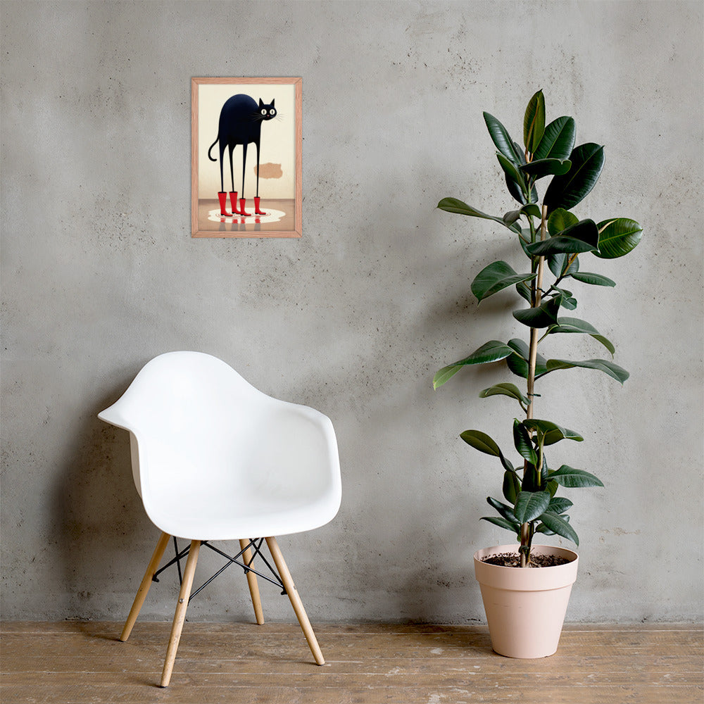 Boots & Whiskers – Surreal Cat with Shoes