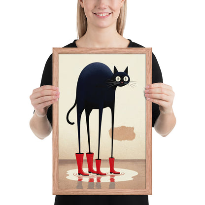 Boots & Whiskers – Surreal Cat with Shoes