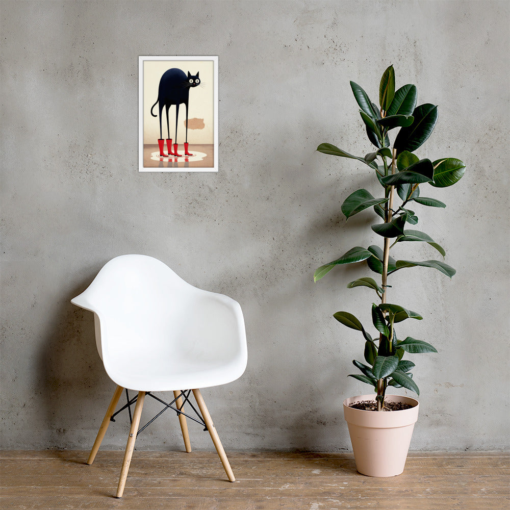 Boots & Whiskers – Surreal Cat with Shoes