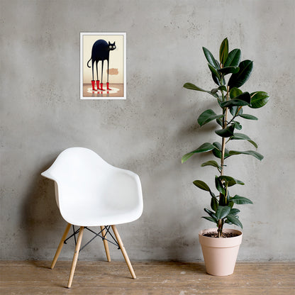 Boots & Whiskers – Surreal Cat with Shoes