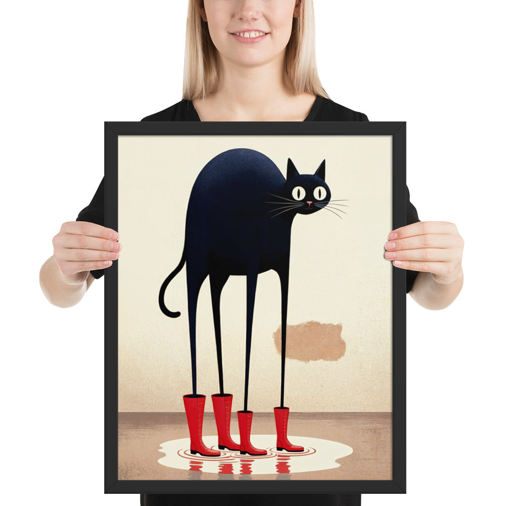 Boots & Whiskers – Surreal Cat with Shoes