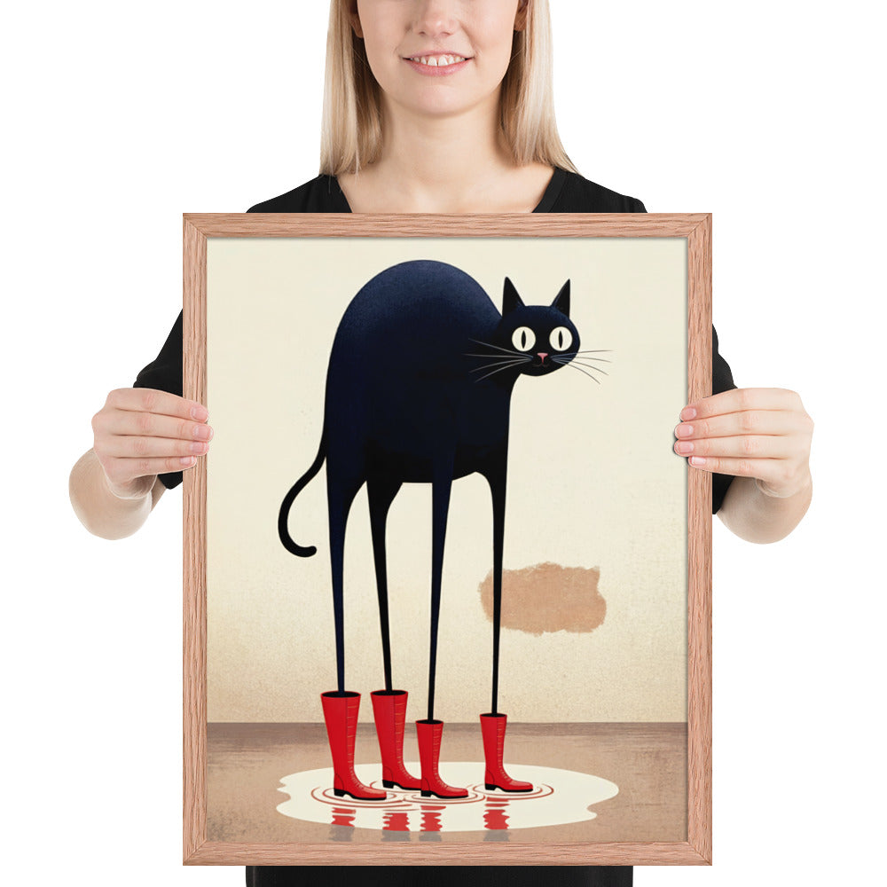 Boots & Whiskers – Surreal Cat with Shoes