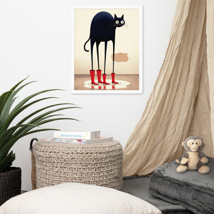 Boots & Whiskers – Surreal Cat with Shoes