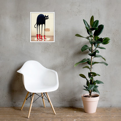 Boots & Whiskers – Surreal Cat with Shoes