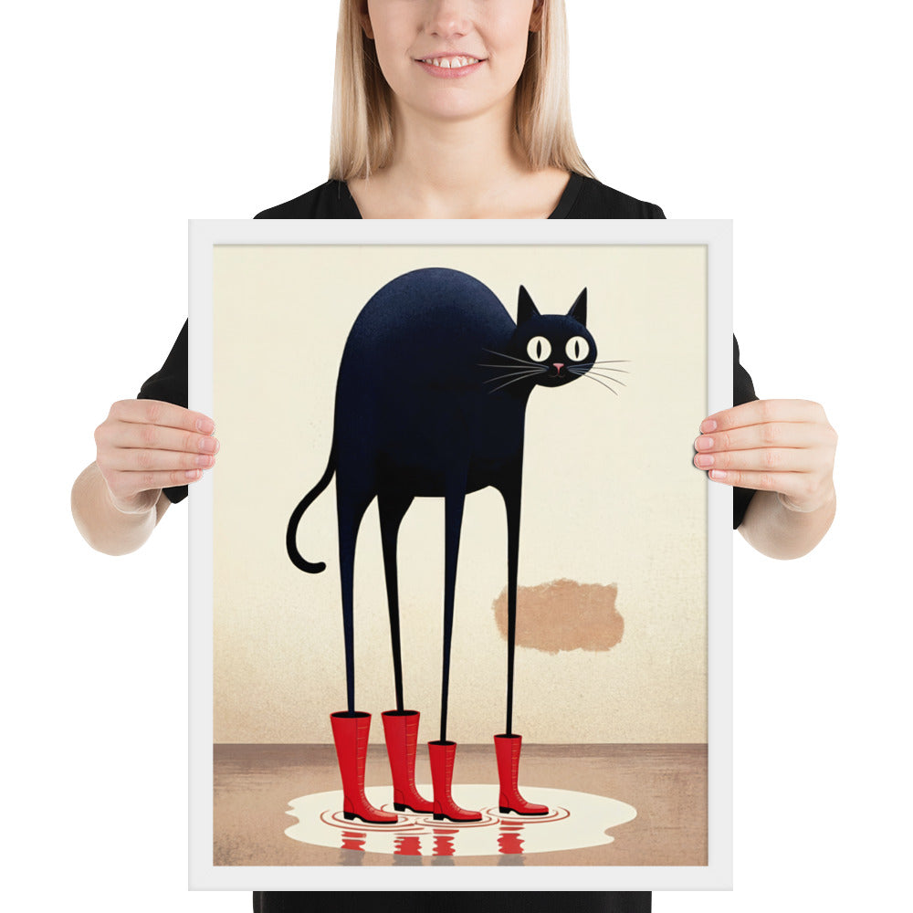 Boots & Whiskers – Surreal Cat with Shoes