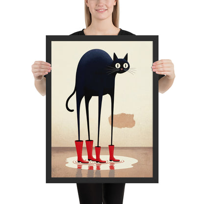 Boots & Whiskers – Surreal Cat with Shoes