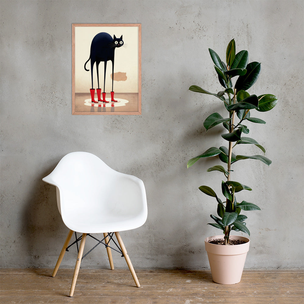 Boots & Whiskers – Surreal Cat with Shoes