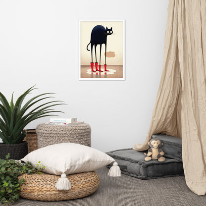 Boots & Whiskers – Surreal Cat with Shoes