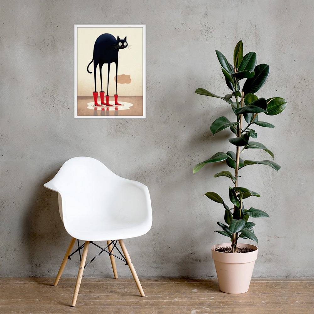 Boots & Whiskers – Surreal Cat with Shoes