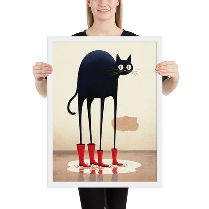 Boots & Whiskers – Surreal Cat with Shoes
