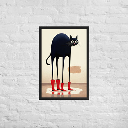 Boots & Whiskers – Surreal Cat with Shoes