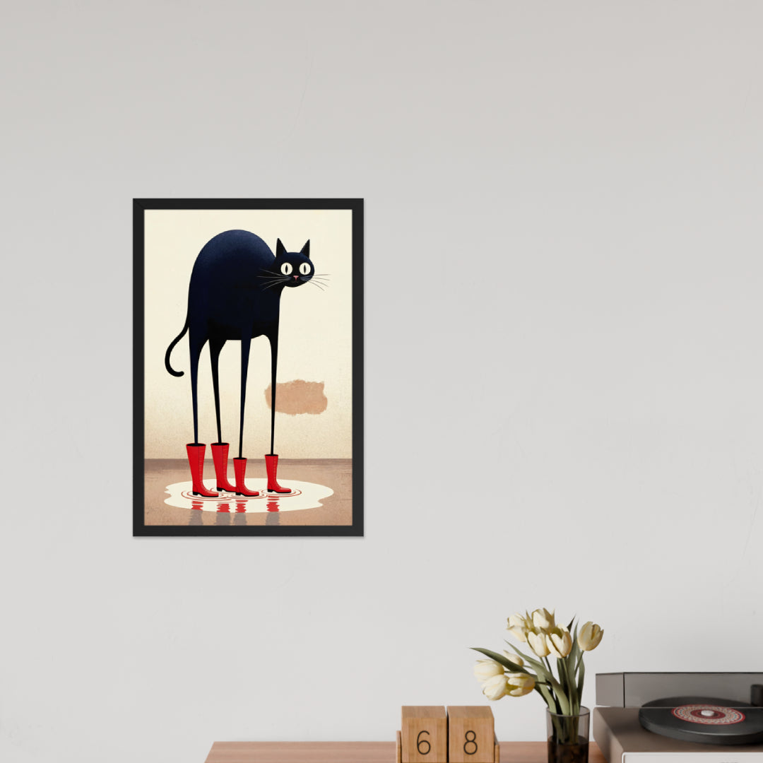 Boots & Whiskers – Surreal Cat with Shoes