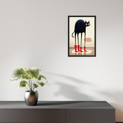 Boots & Whiskers – Surreal Cat with Shoes