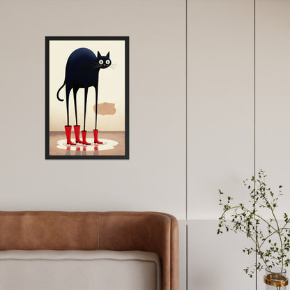 Boots & Whiskers – Surreal Cat with Shoes
