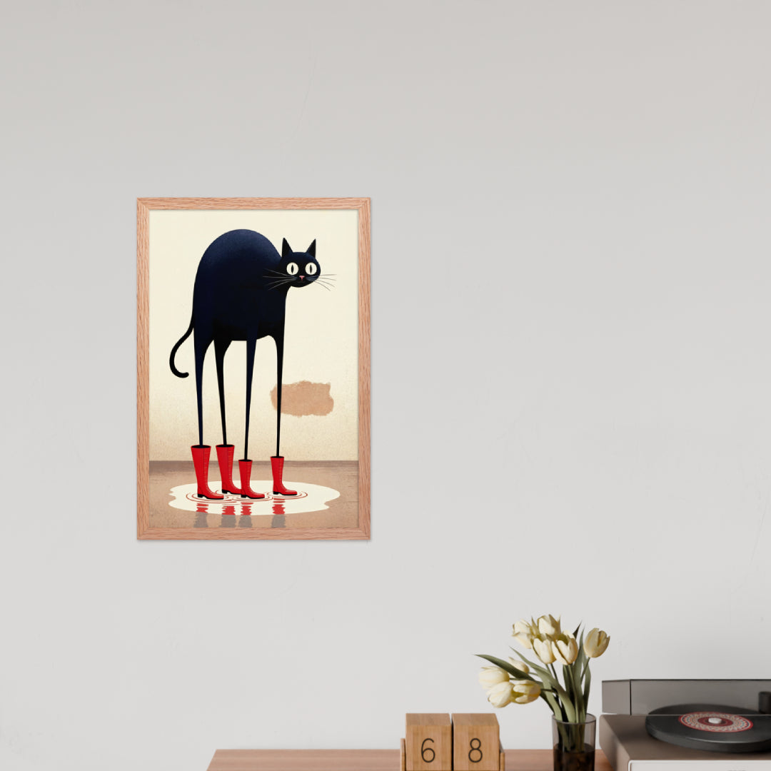 Boots & Whiskers – Surreal Cat with Shoes