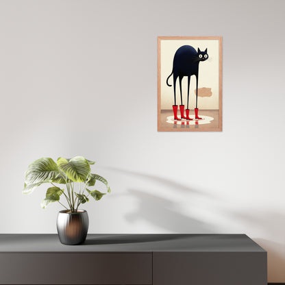 Boots & Whiskers – Surreal Cat with Shoes