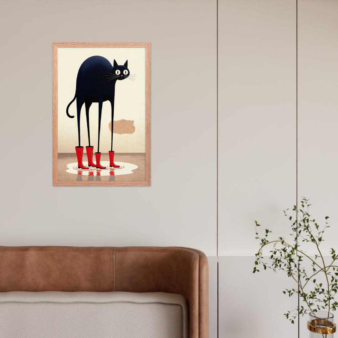 Boots & Whiskers – Surreal Cat with Shoes