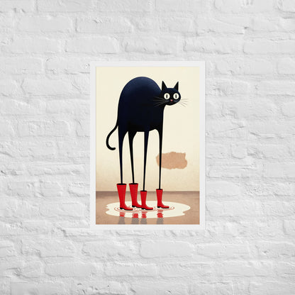 Boots & Whiskers – Surreal Cat with Shoes