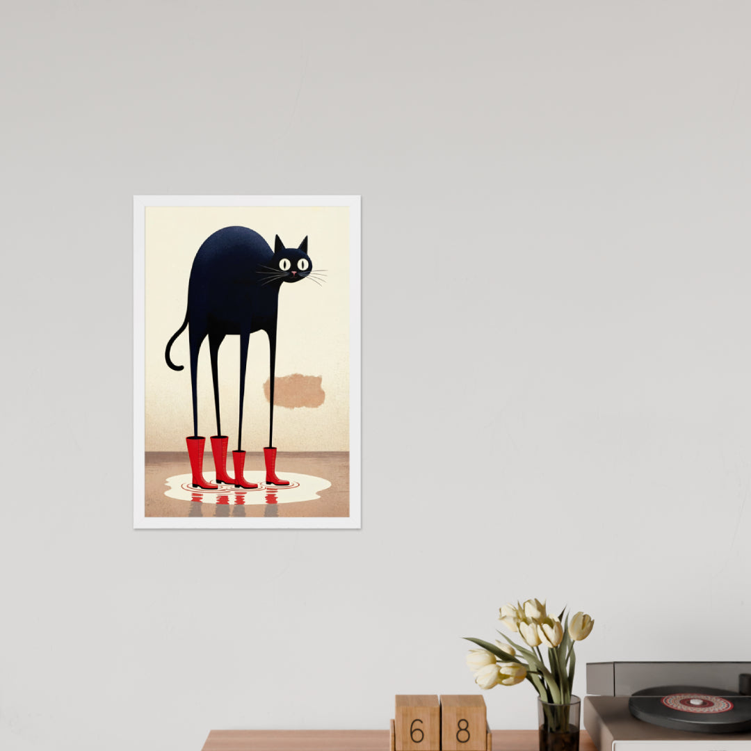 Boots & Whiskers – Surreal Cat with Shoes