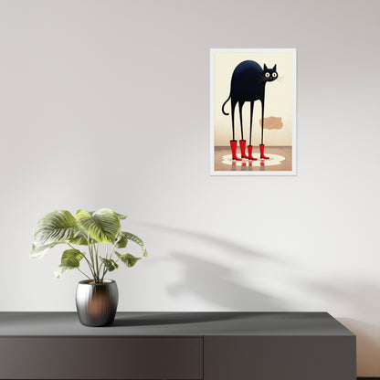 Boots & Whiskers – Surreal Cat with Shoes