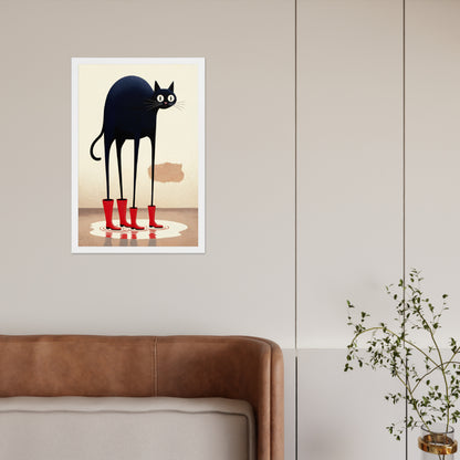 Boots & Whiskers – Surreal Cat with Shoes