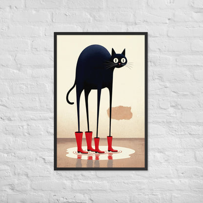 Boots & Whiskers – Surreal Cat with Shoes