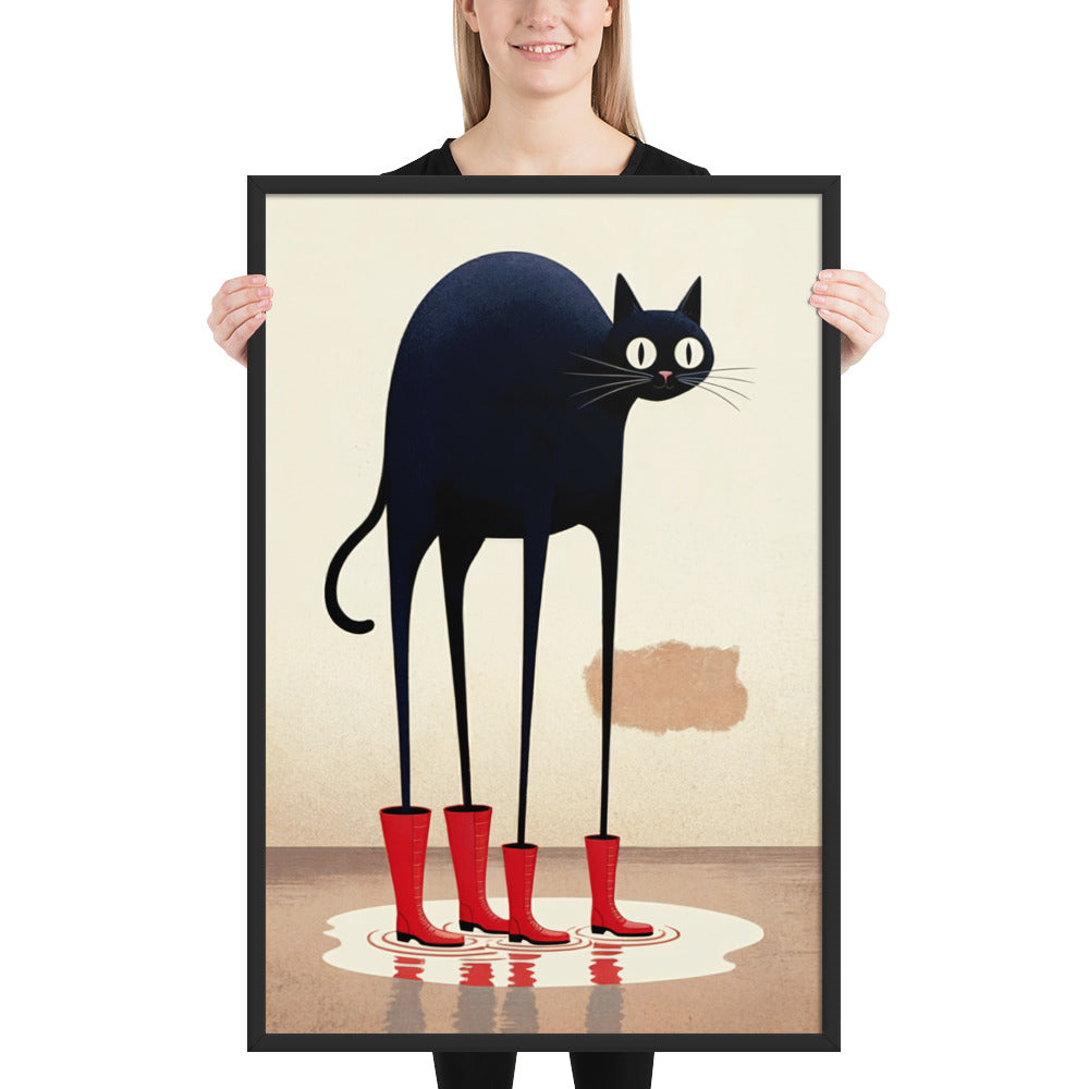 Boots & Whiskers – Surreal Cat with Shoes