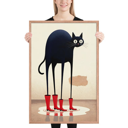 Boots & Whiskers – Surreal Cat with Shoes