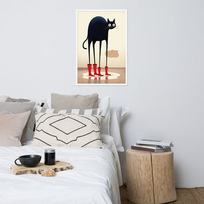 Boots & Whiskers – Surreal Cat with Shoes