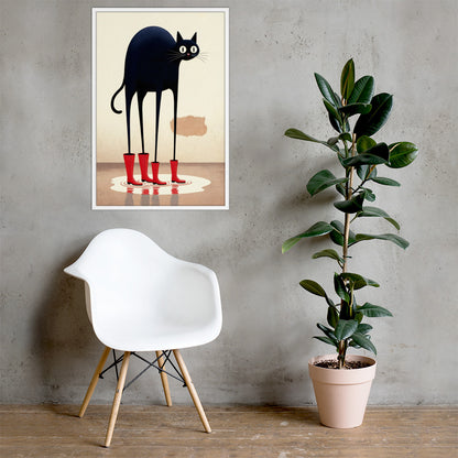 Boots & Whiskers – Surreal Cat with Shoes