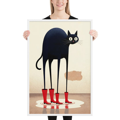 Boots & Whiskers – Surreal Cat with Shoes