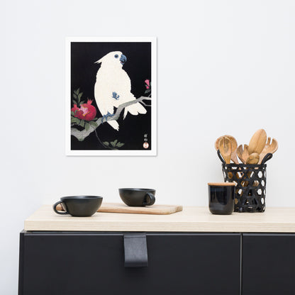 Cockatoo and Pomegranate by Ohara Koson
