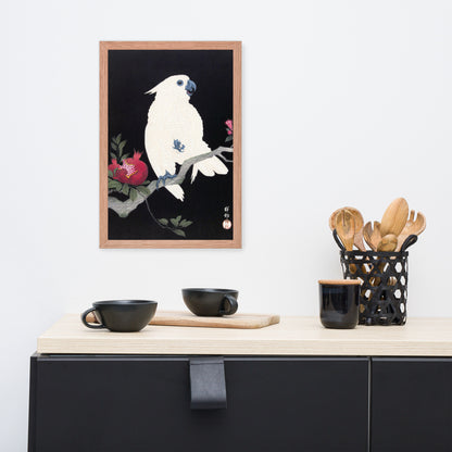 Cockatoo and Pomegranate by Ohara Koson