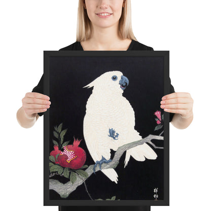 Cockatoo and Pomegranate by Ohara Koson