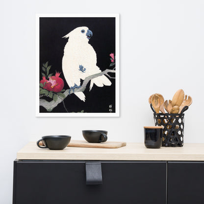 Cockatoo and Pomegranate by Ohara Koson
