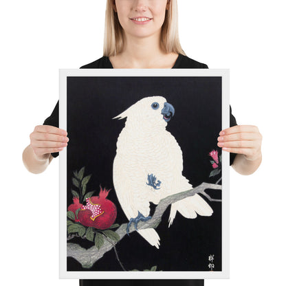 Cockatoo and Pomegranate by Ohara Koson