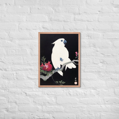 Cockatoo and Pomegranate by Ohara Koson