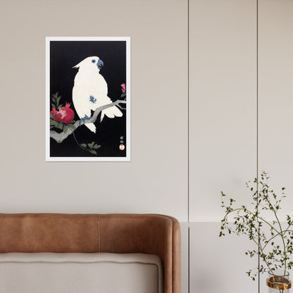 Cockatoo and Pomegranate by Ohara Koson