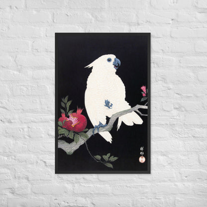 Cockatoo and Pomegranate by Ohara Koson