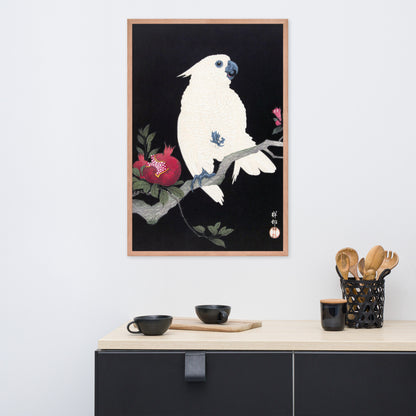 Cockatoo and Pomegranate by Ohara Koson