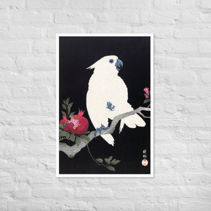 Cockatoo and Pomegranate by Ohara Koson