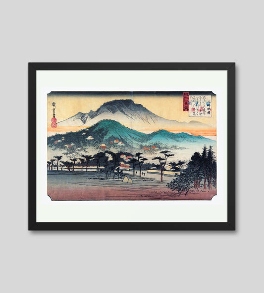 Evening Bell at Mii Temple by Utagawa Hiroshige