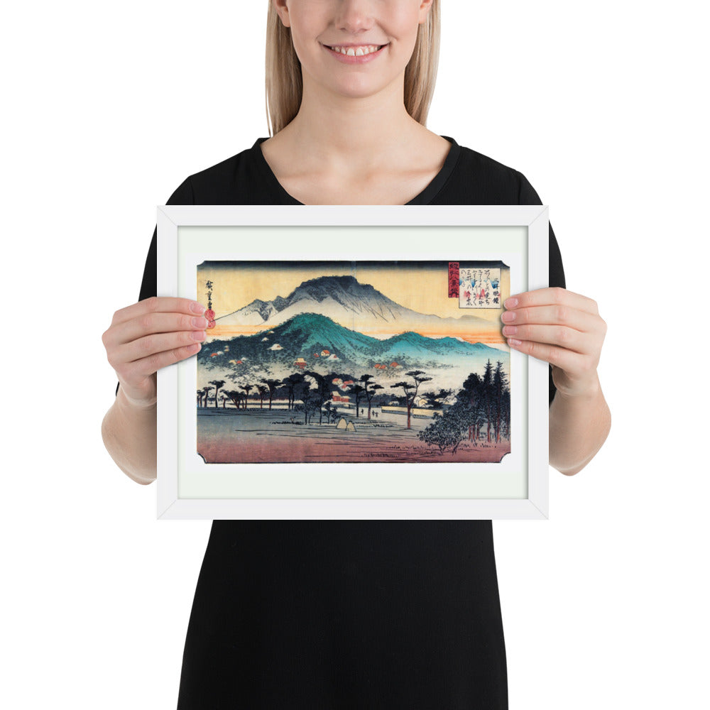 Evening Bell at Mii Temple by Utagawa Hiroshige