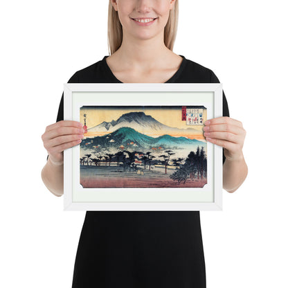 Evening Bell at Mii Temple by Utagawa Hiroshige
