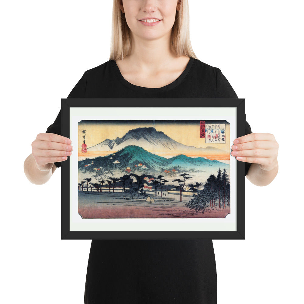Evening Bell at Mii Temple by Utagawa Hiroshige