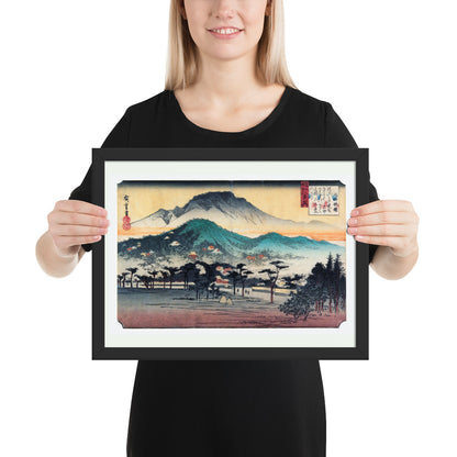 Evening Bell at Mii Temple by Utagawa Hiroshige