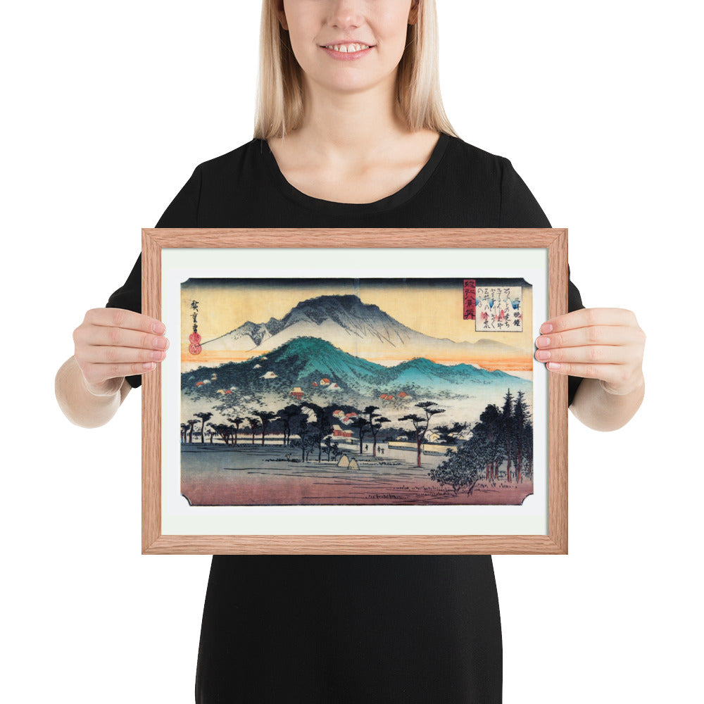 Evening Bell at Mii Temple by Utagawa Hiroshige