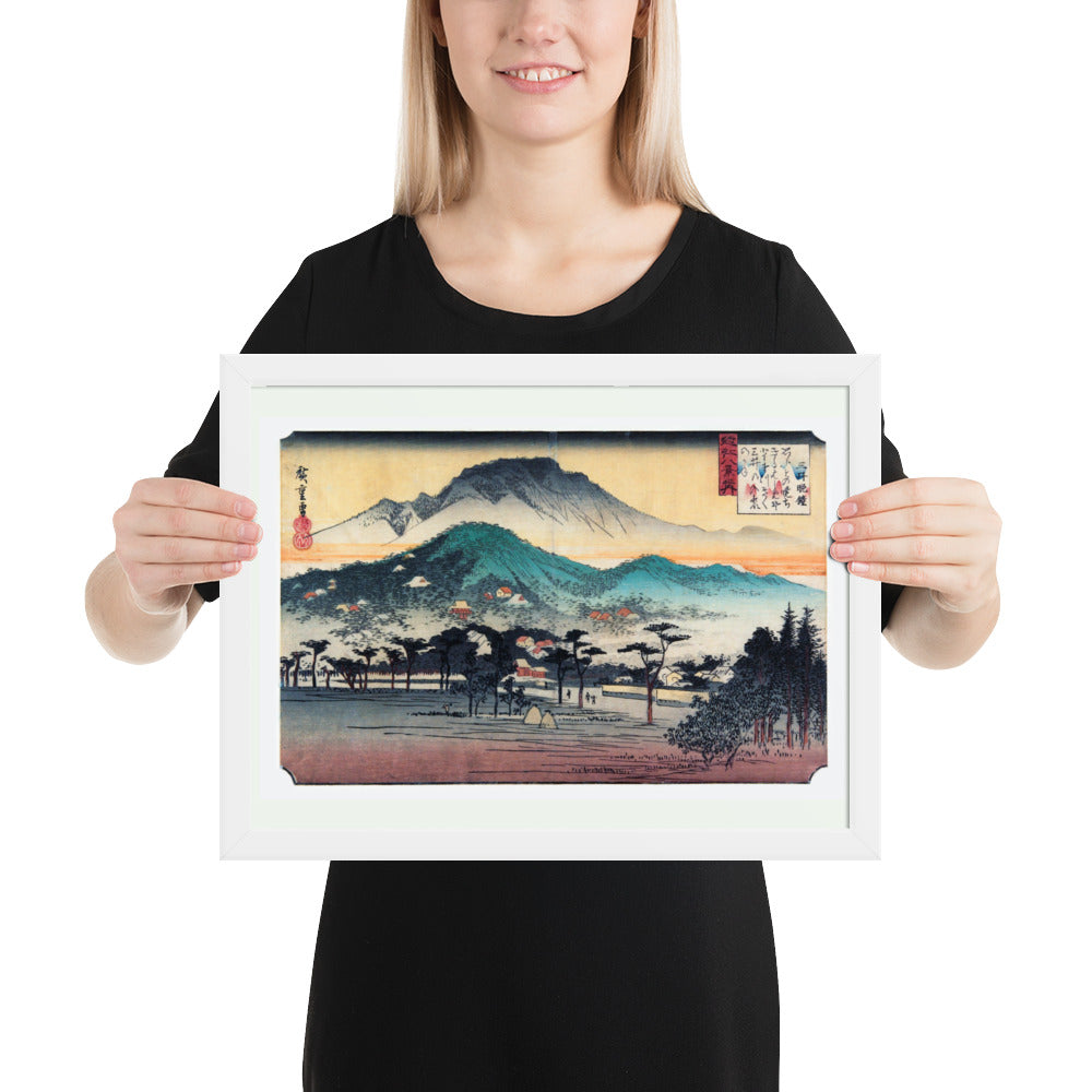Evening Bell at Mii Temple by Utagawa Hiroshige