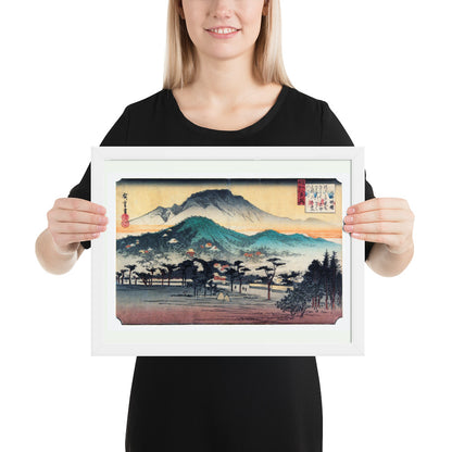 Evening Bell at Mii Temple by Utagawa Hiroshige
